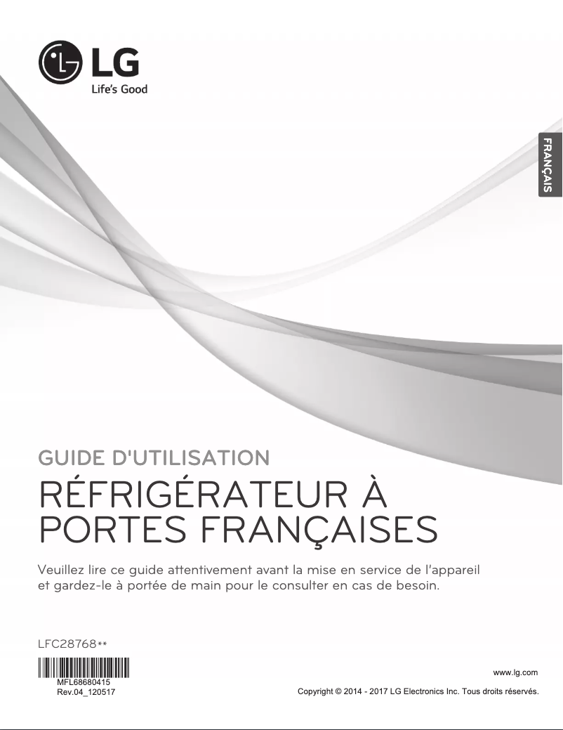 Imagen de la primera página del manual del dispositivo LFC28768ST