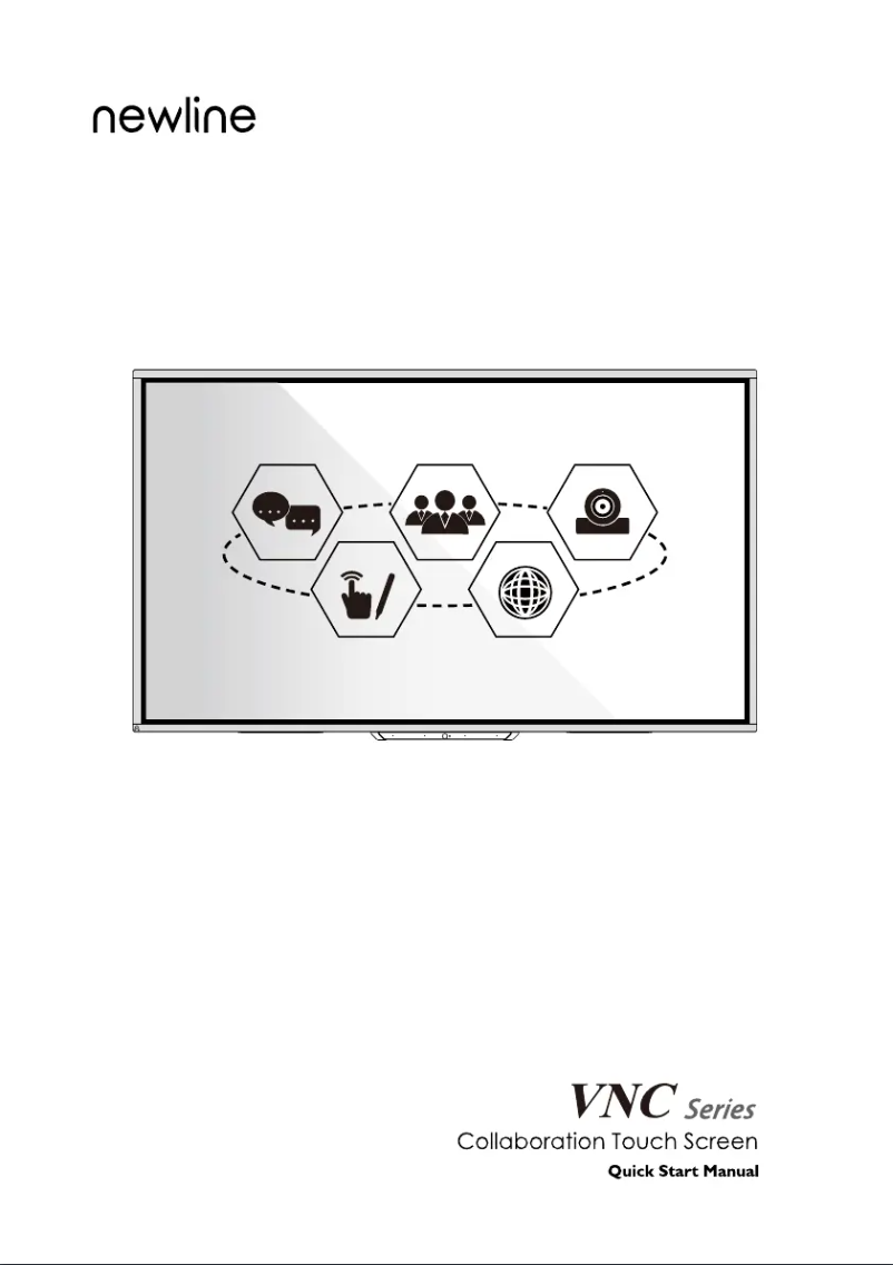 Page n°1 - Manuel utilisateur Newline TT-8619VNC