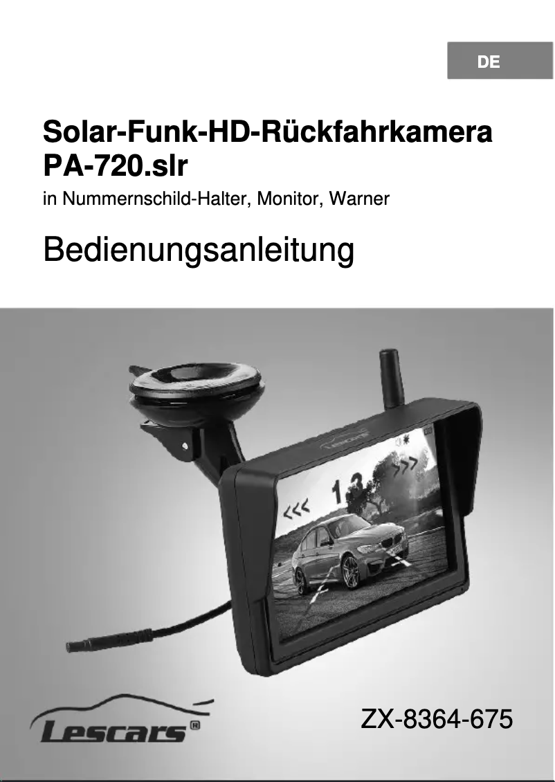 Image de la première page du manuel de l'appareil PA-720