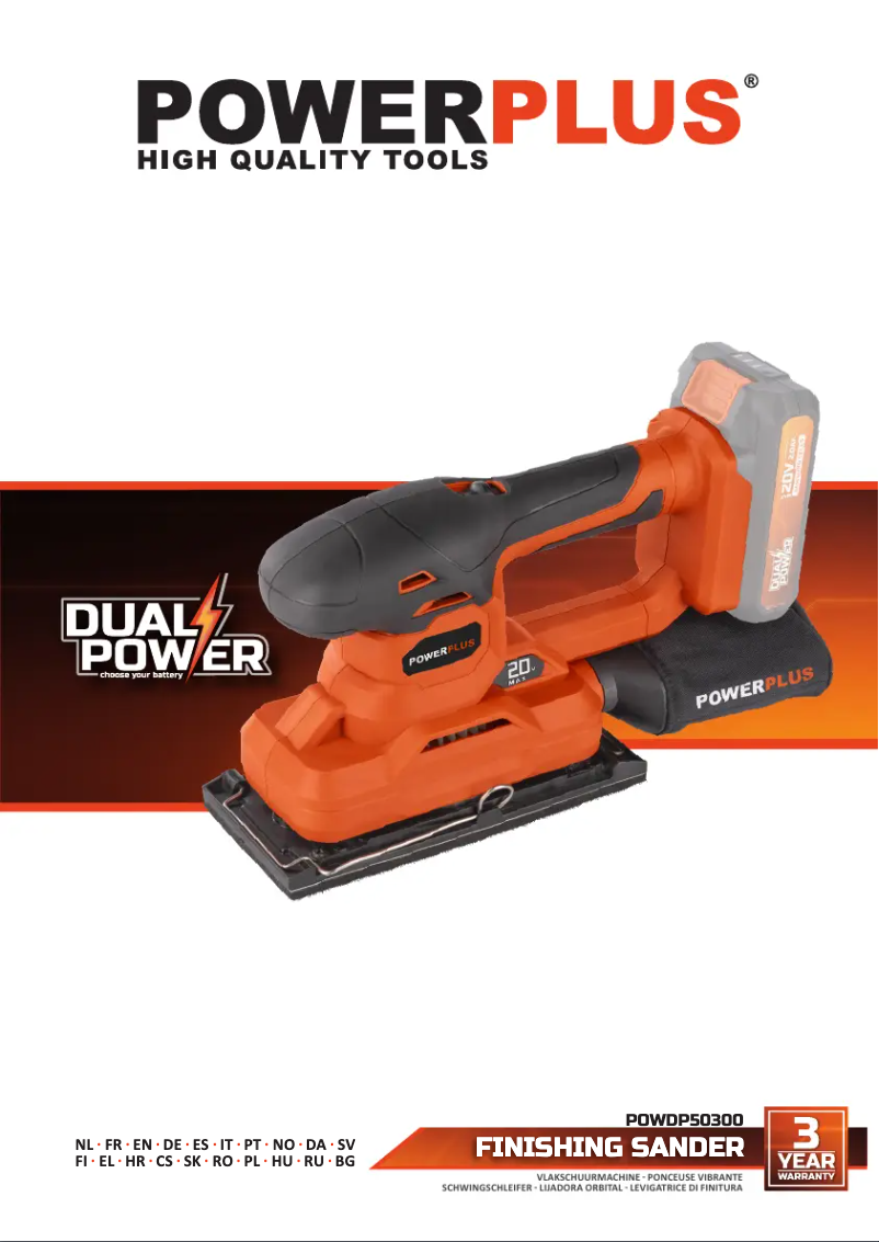 Page 1 de la notice Manuel utilisateur PowerPlus POWDP50300