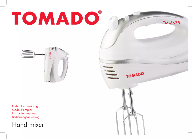 Page 1 de la notice Manuel utilisateur Tomado TM-6678