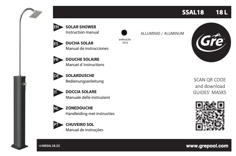 Image de la première page du manuel de l'appareil SSAL18