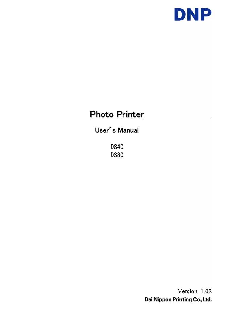 Image de la première page du manuel de l'appareil DS80