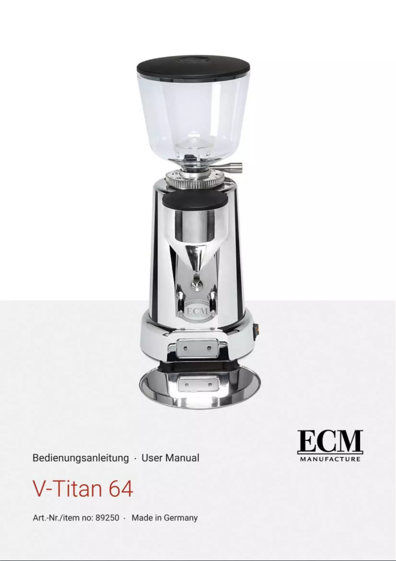 Page n°1 - Manuel utilisateur ECM V-Titan 64