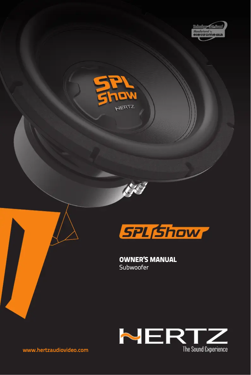 Page n°1 - Manuel utilisateur Hertz SPL Show SS 15 D2