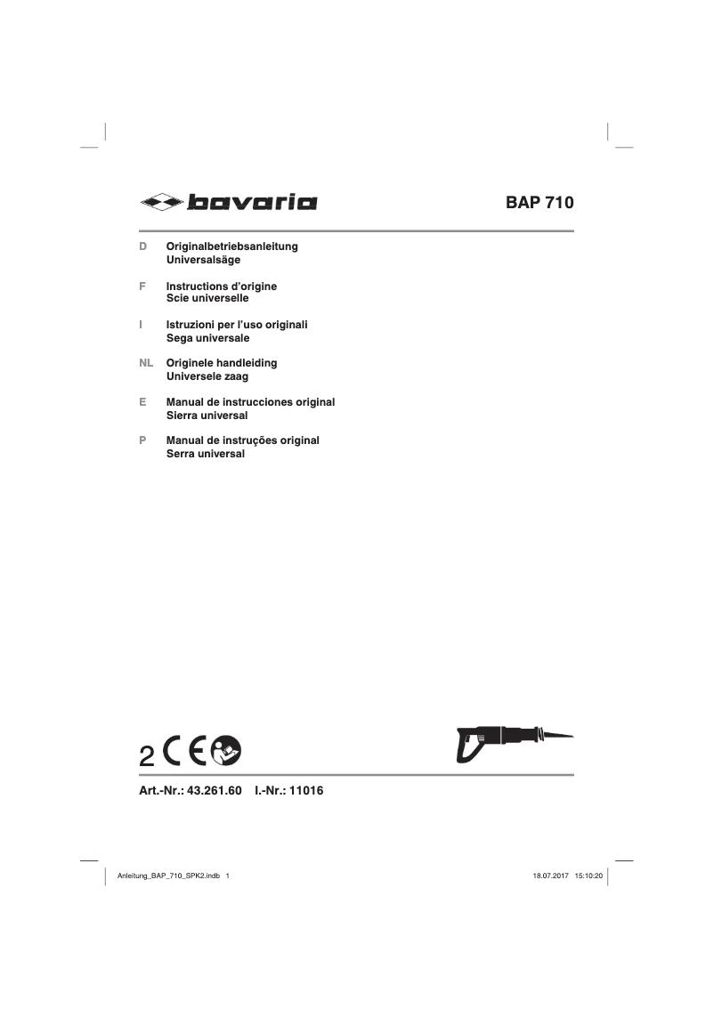 Página 1 del manual Manual de usuario Bavaria BAP 710