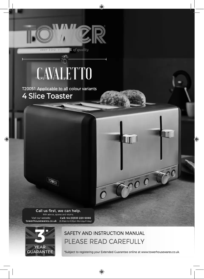 Image de la première page du manuel de l'appareil Cavaletto T20051