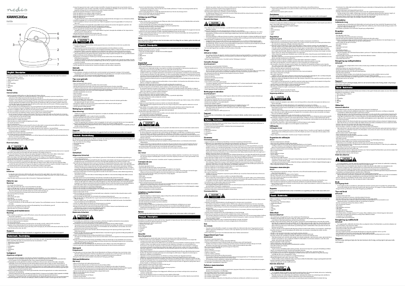 Page 1 de la notice Manuel utilisateur Nedis KAWK520EPK