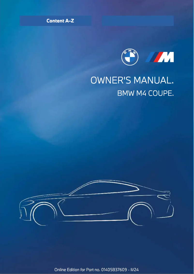 Page 1 de la notice Manuel utilisateur BMW M4 (2025)