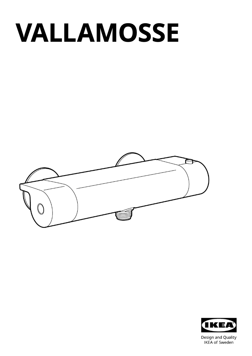 Page 1 de la notice Manuel utilisateur Ikea VALLAMOSSE 903.496.56
