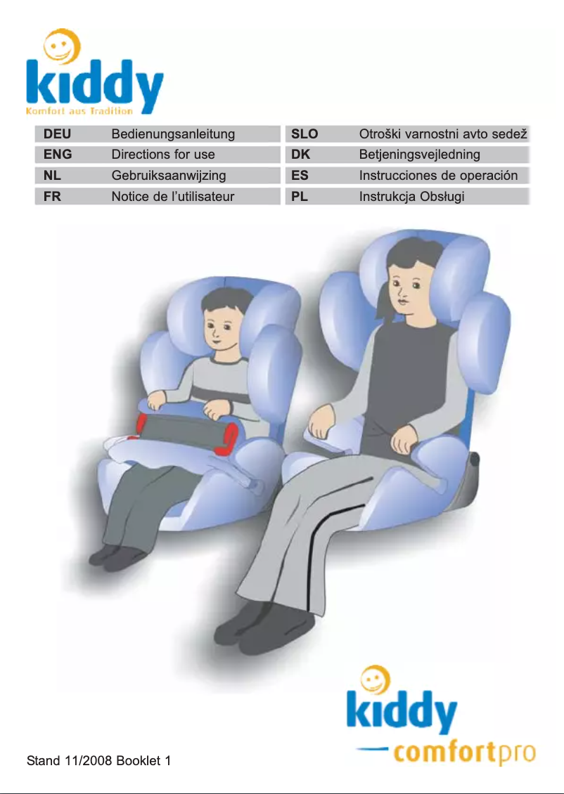 Image de la première page du manuel de l'appareil Comfort Pro