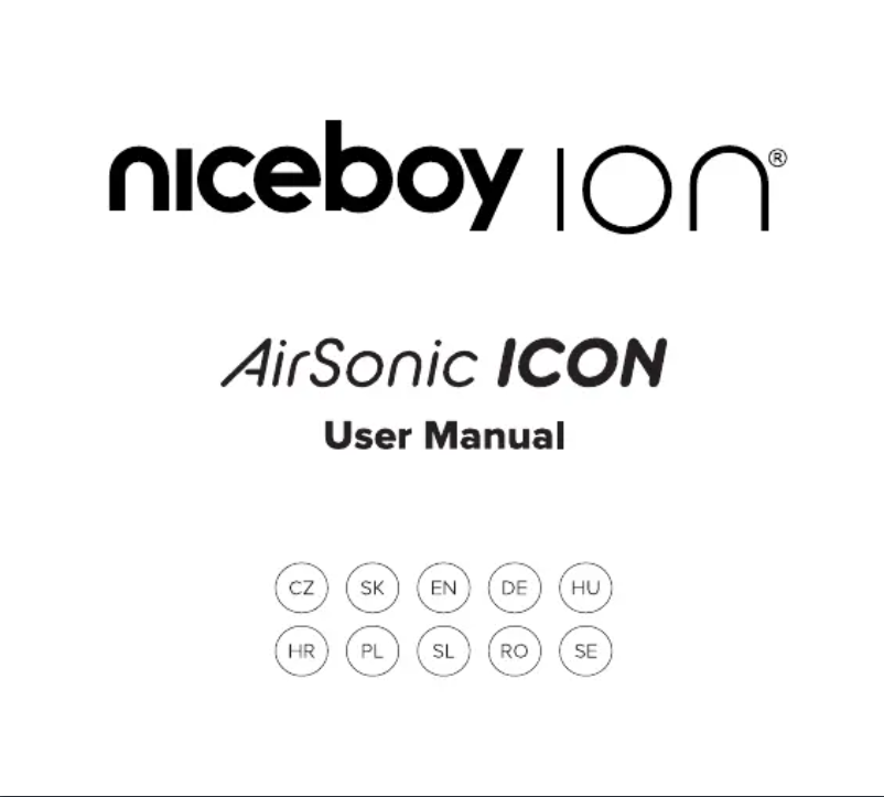 Image de la première page du manuel de l'appareil AirSonic ICON