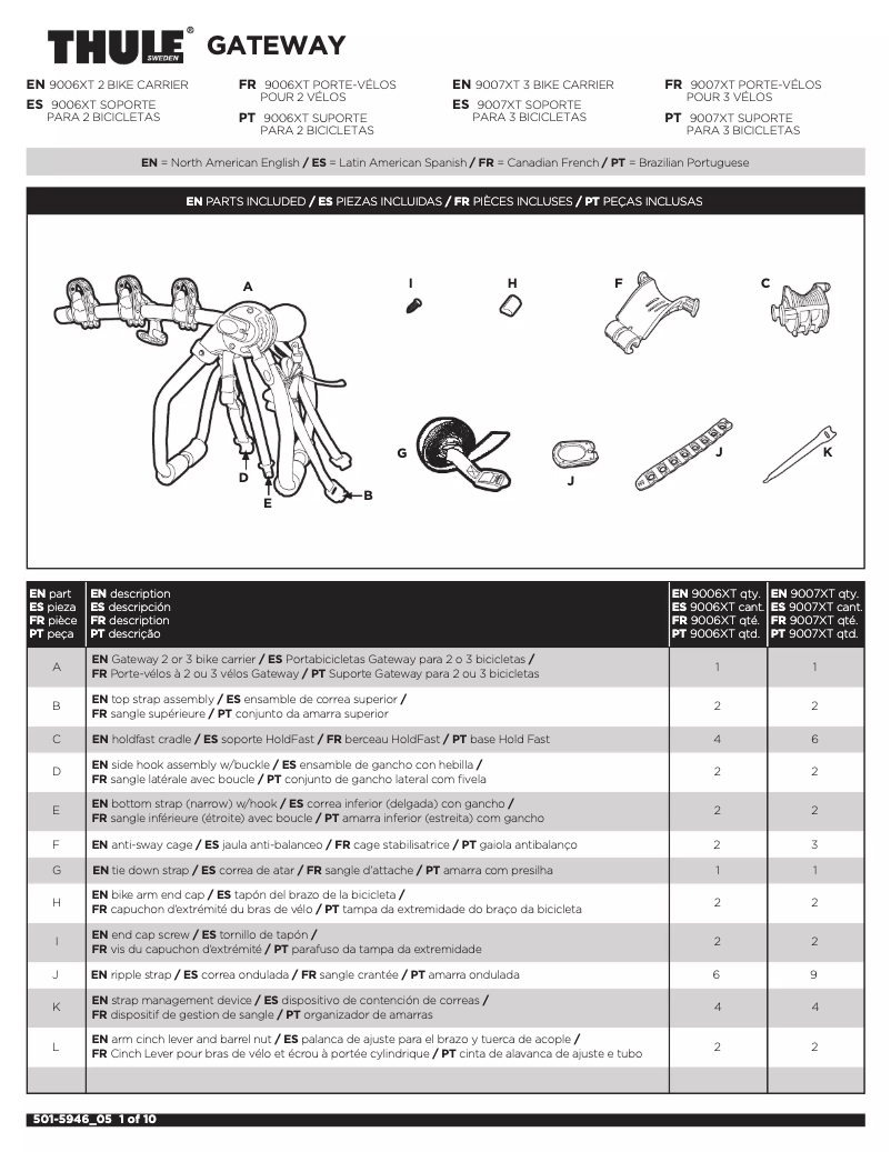 Image de la première page du manuel de l'appareil Gateway 3