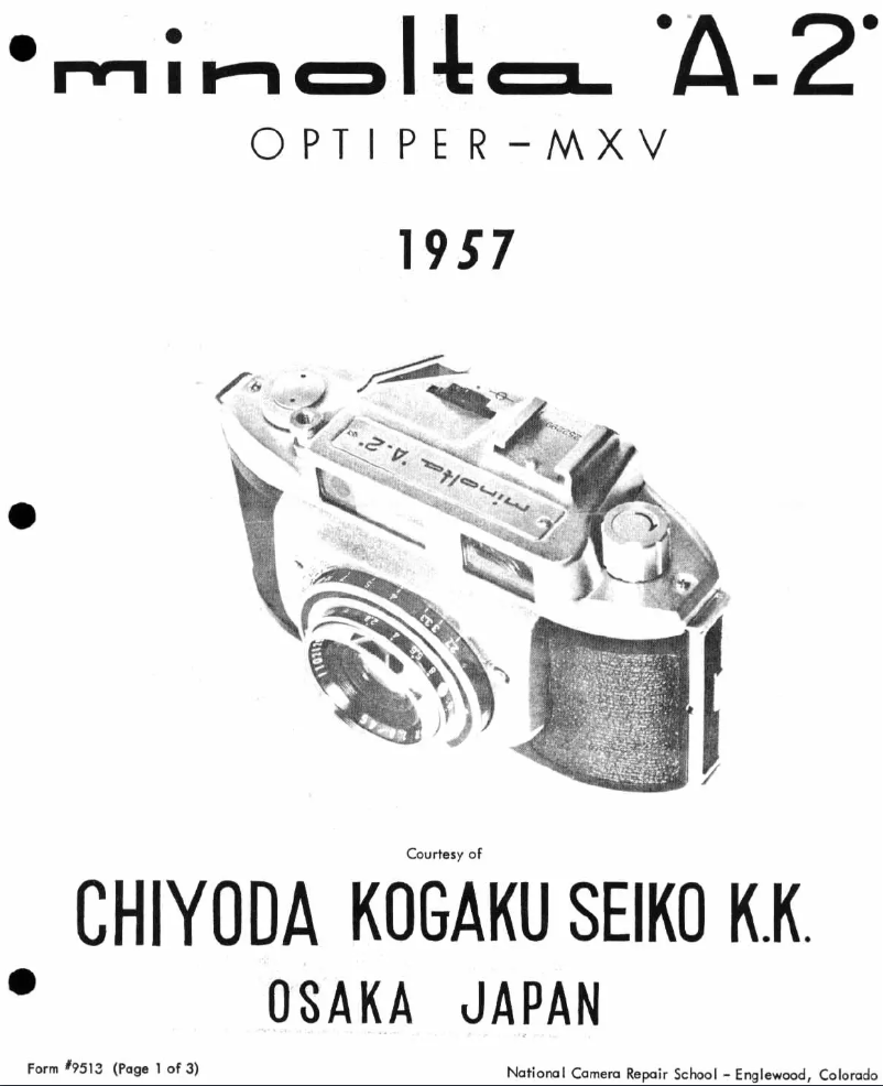 Página 1 del manual Instrucciones / montaje Konica Minolta A-2