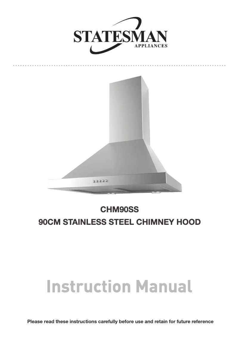 Page n°1 - Manuel utilisateur Statesman CHM90SS