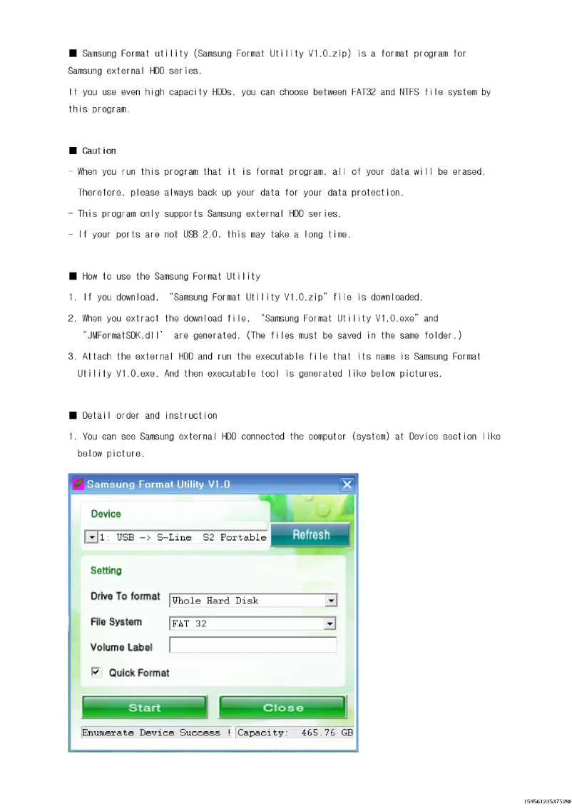 Page 1 de la notice Manuel utilisateur Samsung HX-MU050DA/G42