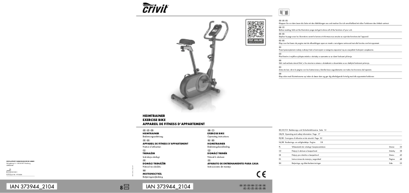 Página 1 del manual Manual de usuario Crivit IAN 373944