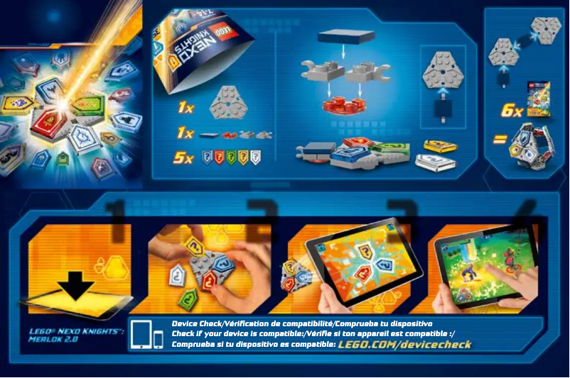 Image de la première page du manuel de l'appareil Nexo Knights 70372