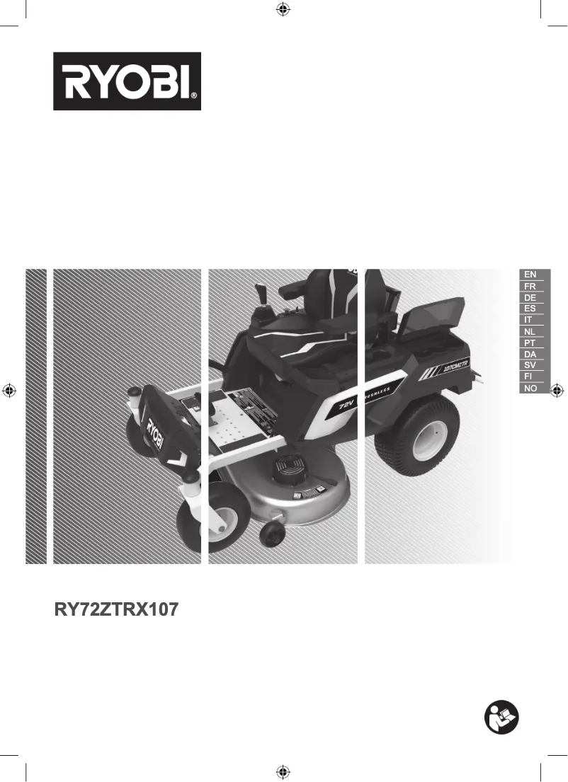 Page 1 de la notice Manuel utilisateur RYOBI RY72ZTRX107