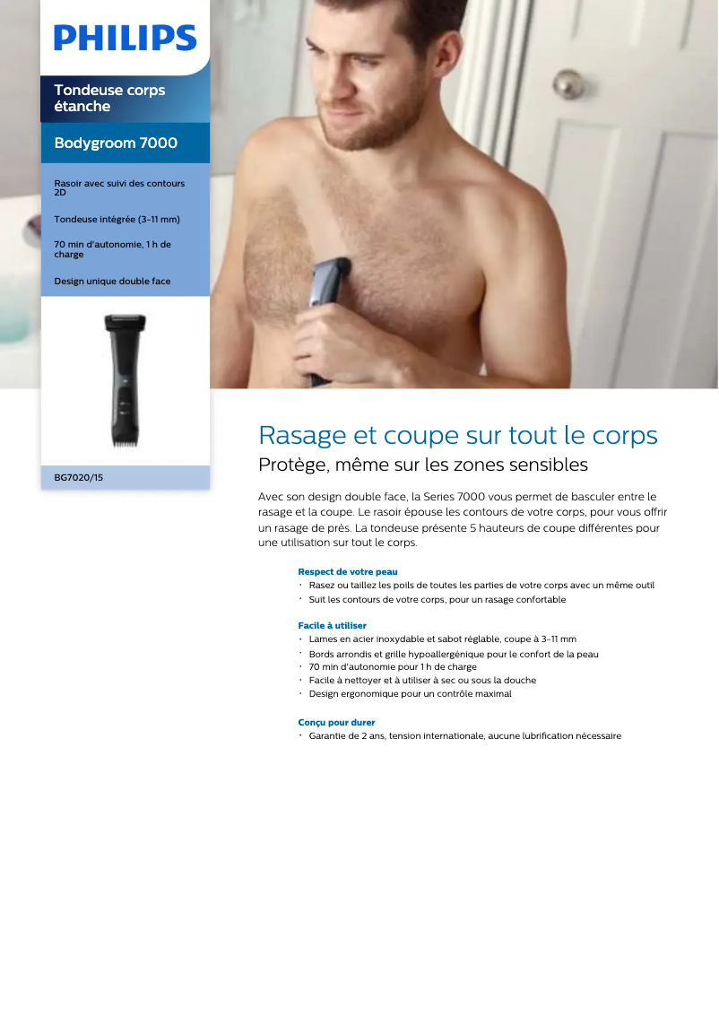 Página 1 del manual Manual de usuario Philips BG7020