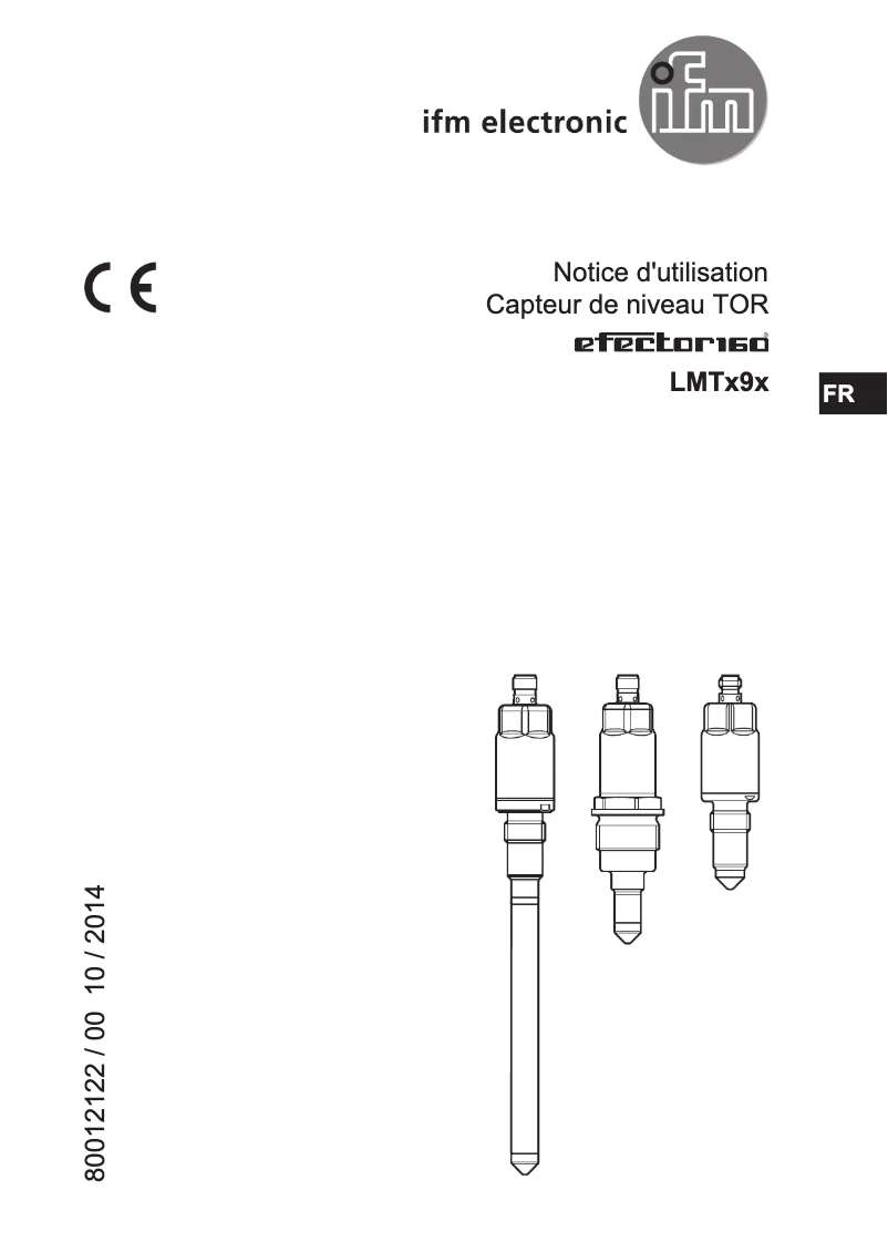 Page n°1 - Manuel utilisateur IFM LMT292