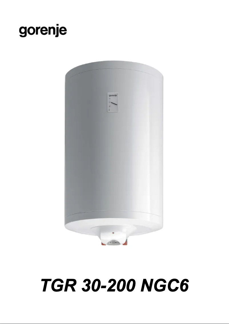 Image de la première page du manuel de l'appareil TGR100NGC6