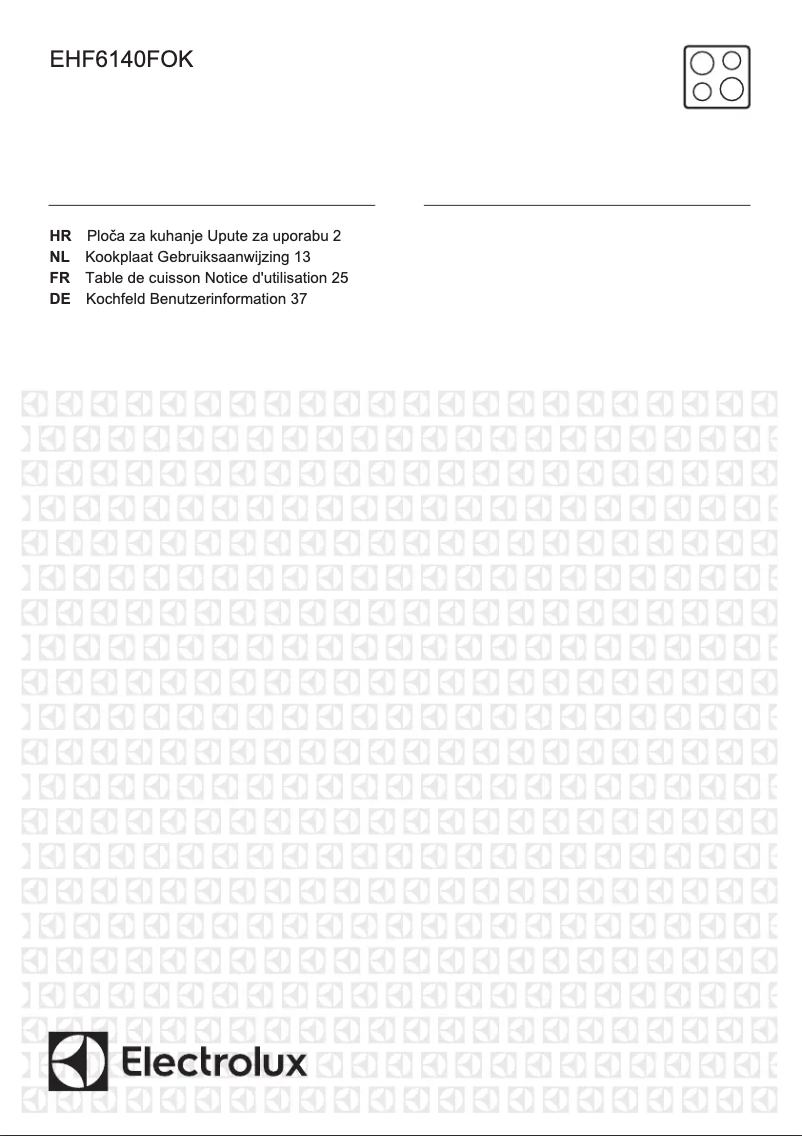 Image de la première page du manuel de l'appareil EHF6140FOK