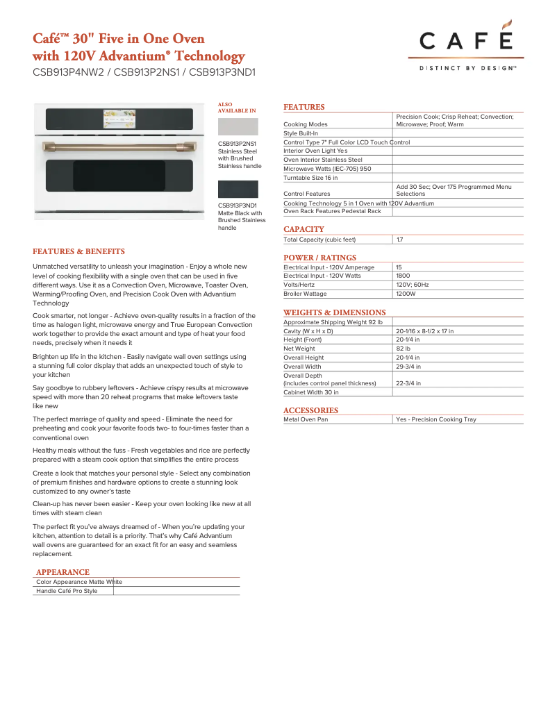 Image de la première page du manuel de l'appareil Café CSB913P2NS1