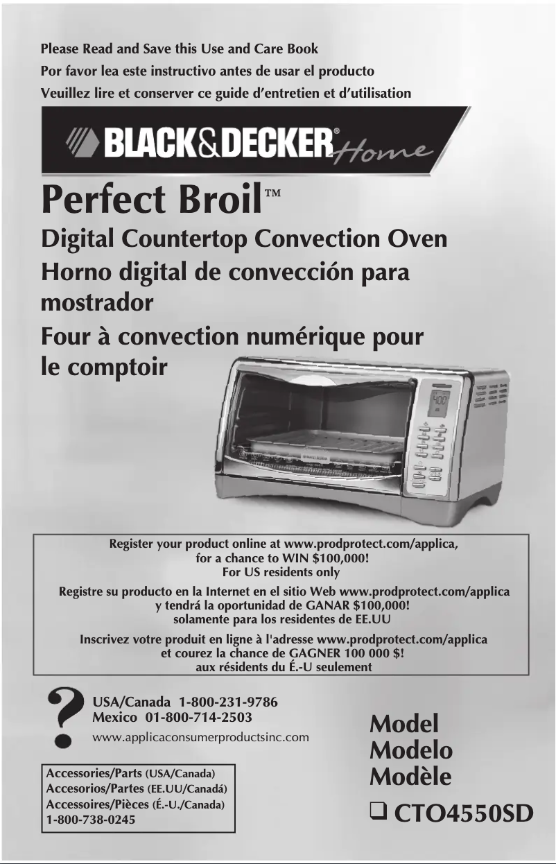 Image de la première page du manuel de l'appareil CTO4550SD