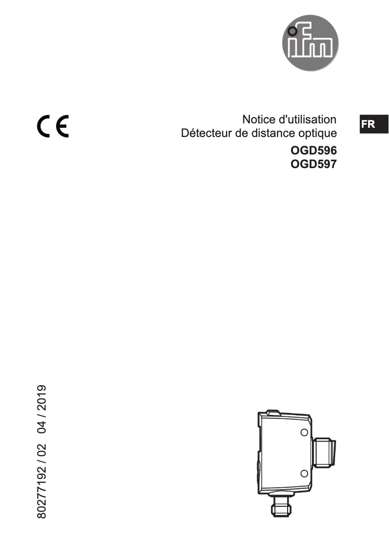Image de la première page du manuel de l'appareil OGD596