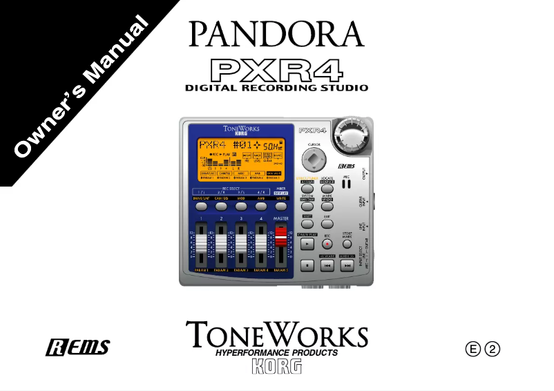 Page 1 de la notice Manuel utilisateur Korg PXR4