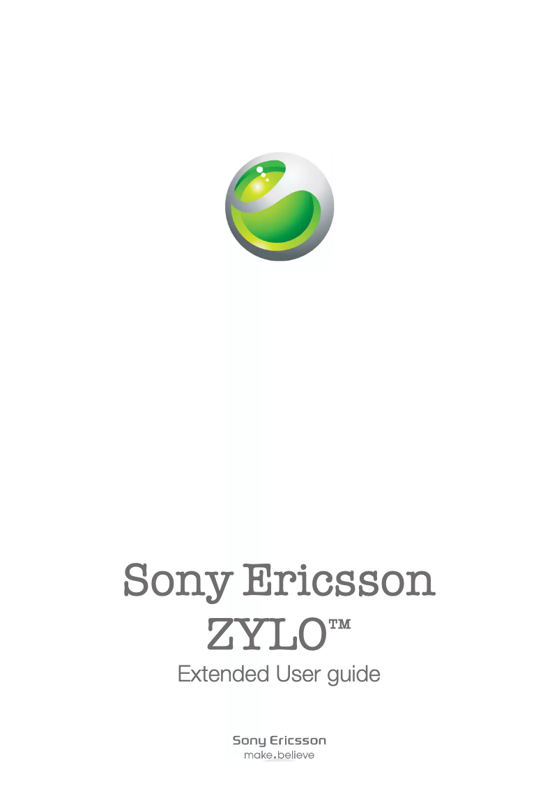 Image de la première page du manuel de l'appareil Zylo