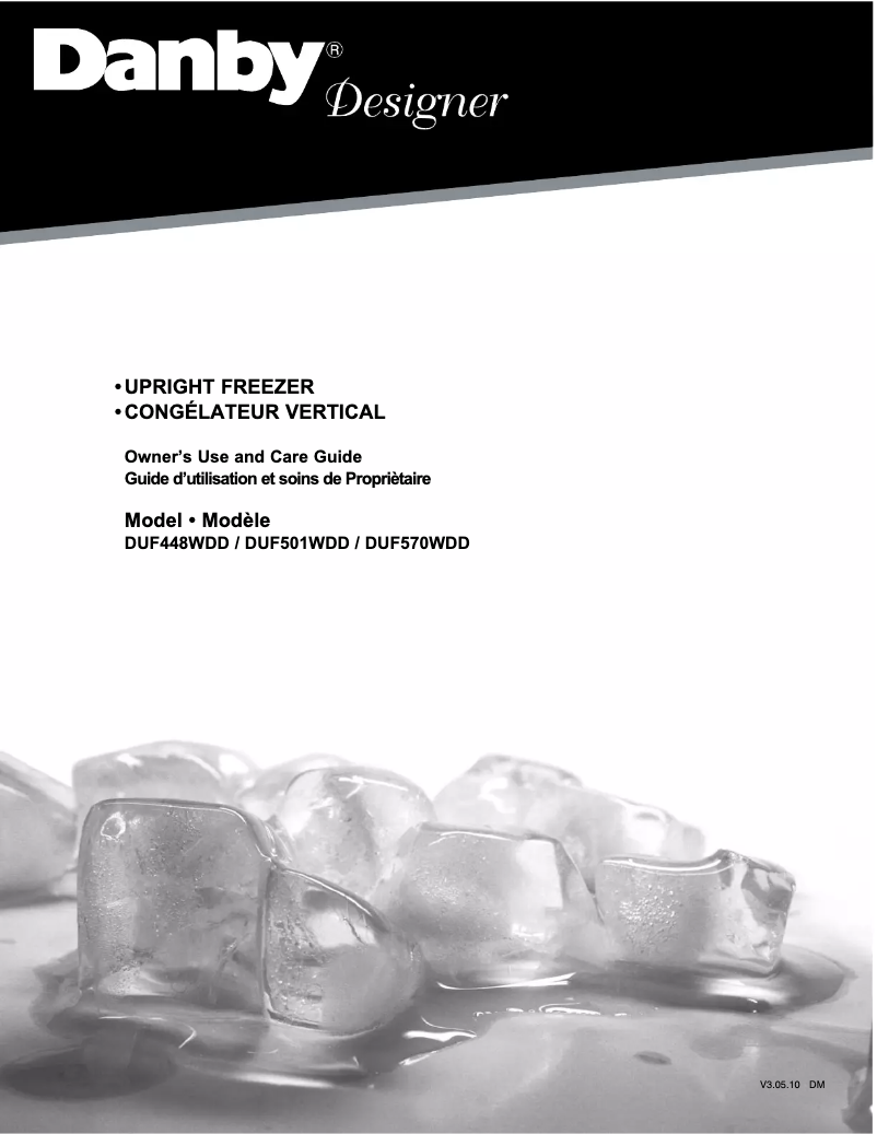 Page n°1 - Manuel utilisateur Danby Designer DUF570WDD