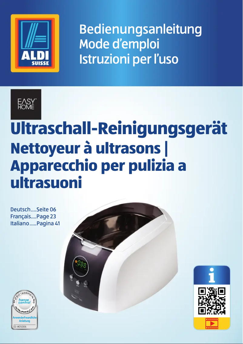 Page n°1 - Manuel utilisateur Easy Home GT-7910A