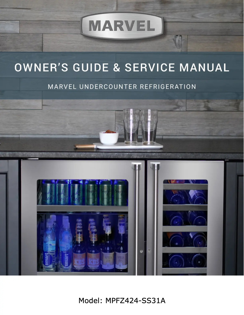 Page n°1 - Manuel utilisateur Marvel MPFZ424SS31A