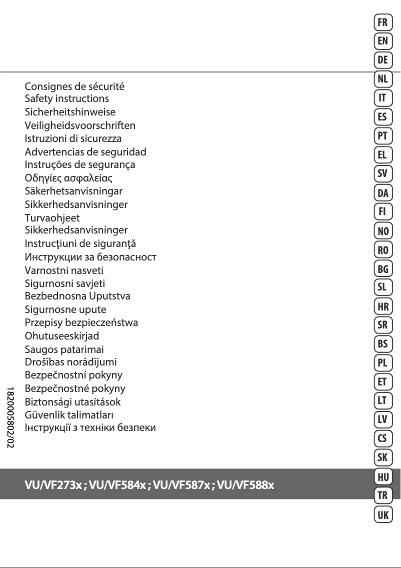Page 1 de la notice Instructions de sécurité Rowenta Turbo Silence Extreme Plus VU2730
