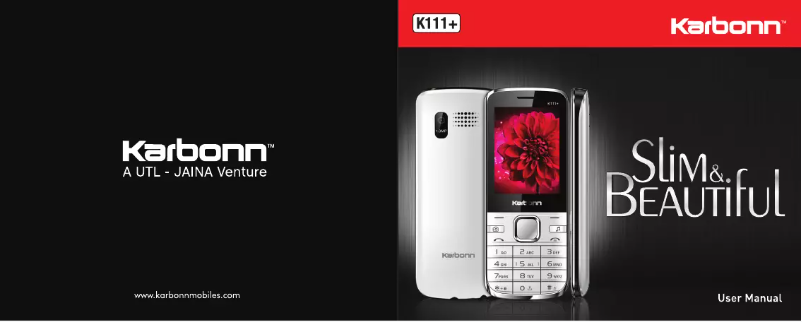 Page n°1 - Manuel utilisateur Karbonn K111+