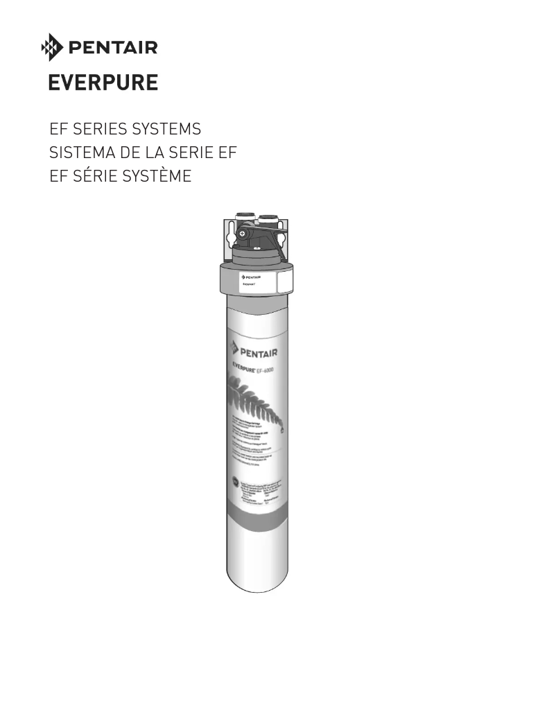 Page 1 de la notice Manuel utilisateur Everpure EF-6000