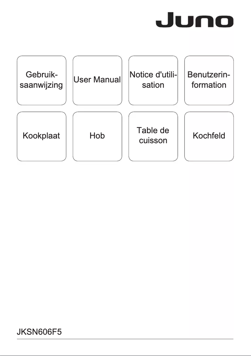 Page 1 de la notice Manuel utilisateur Juno JKSN606F5