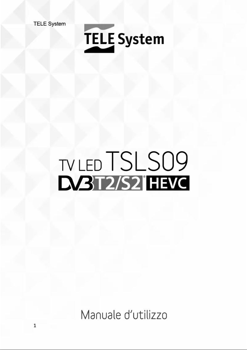Page n°1 - Manuel utilisateur TELE System 28000160
