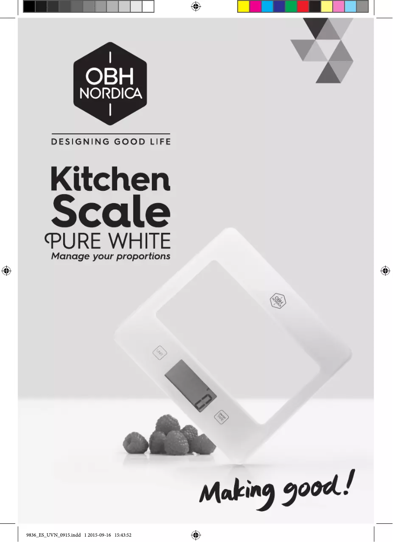 Page 1 de la notice Manuel utilisateur OBH Nordica Pure White 9836