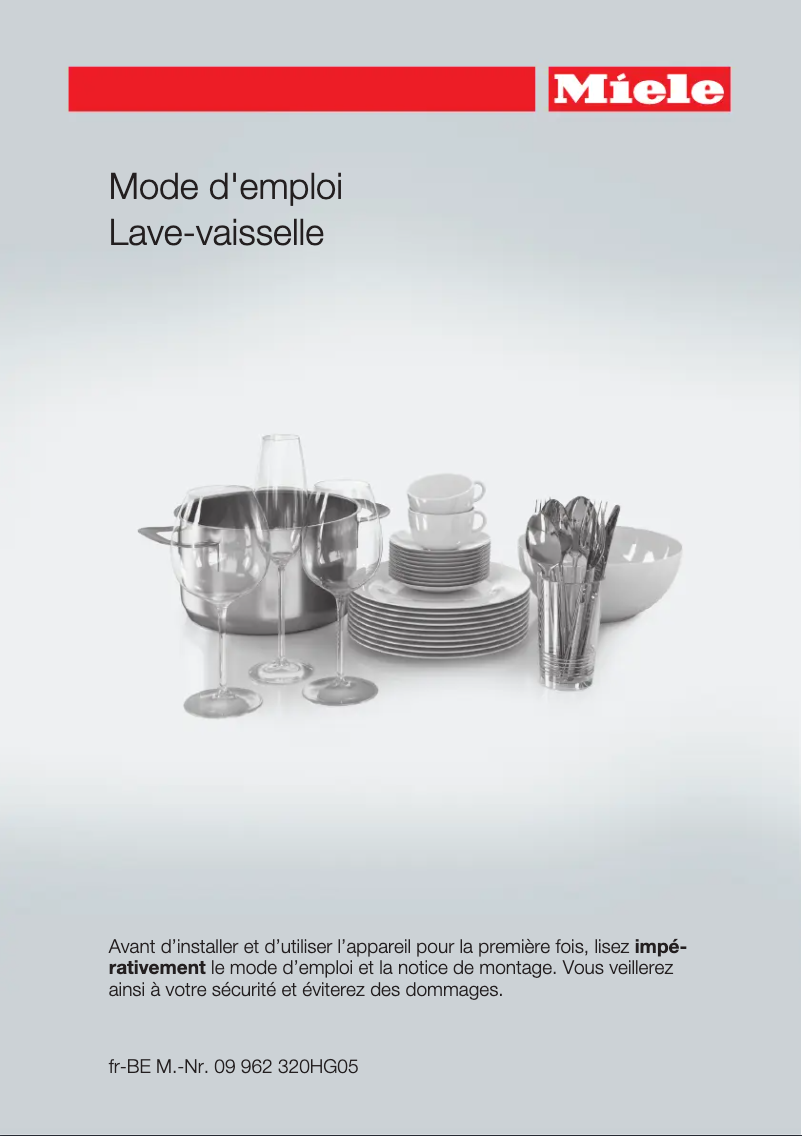 Page n°1 - Manuel utilisateur Miele G 6415 SCI XXL