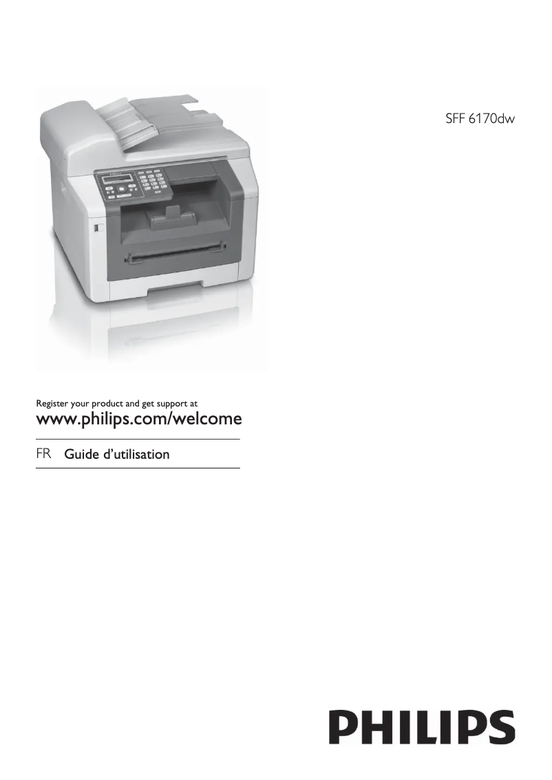 Image de la première page du manuel de l'appareil LaserMFD SFF6170DW