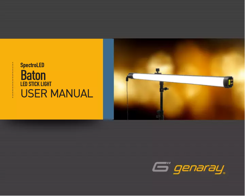 Image de la première page du manuel de l'appareil Spectro LED Baton 34