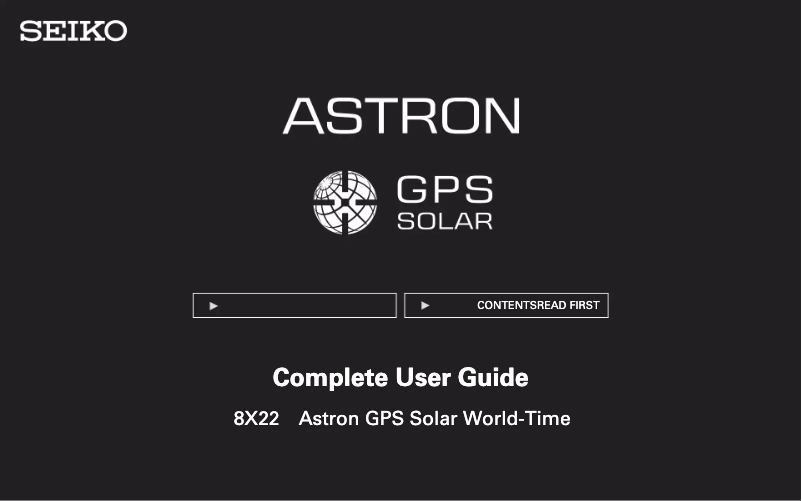 Page n°1 - Manuel utilisateur Seiko Astron SSE087J1