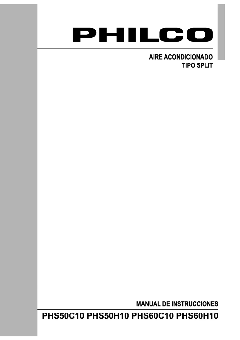 Page 1 de la notice Manuel utilisateur Philco PHS60C10