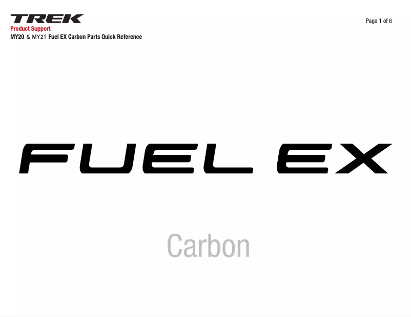 Page 1 de la notice Manuel utilisateur Trek Fuel EX C Gen 5