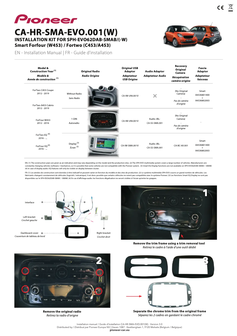 Imagen de la primera página del manual del dispositivo CA-HR-SMA-EVO.001W