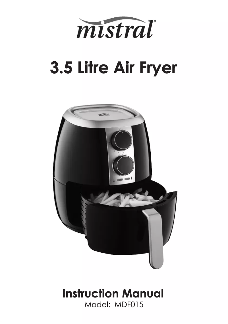 Page 1 de la notice Manuel utilisateur Mistral MDF015