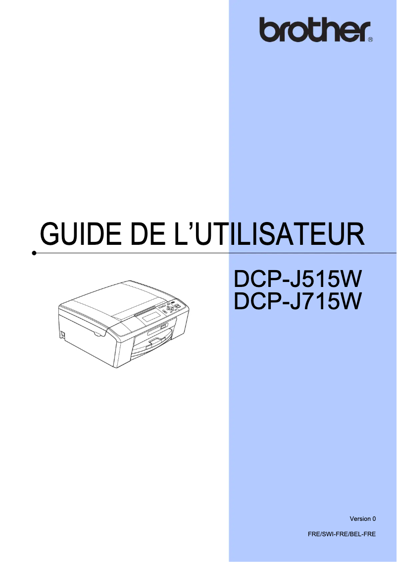 Page n°1 - Manuel utilisateur Brother DCP-J715W